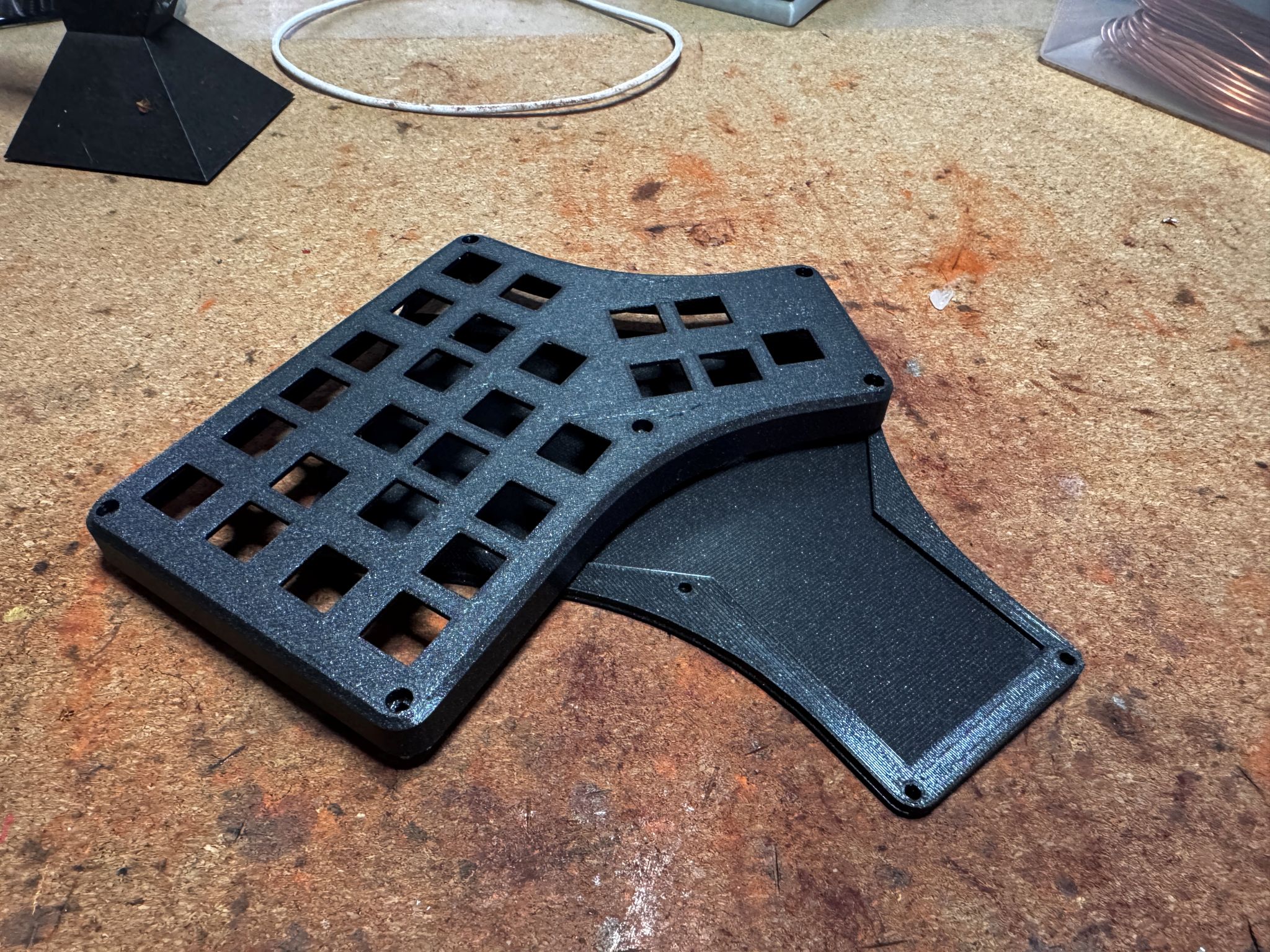 3D printed keyboard enclosure parts
