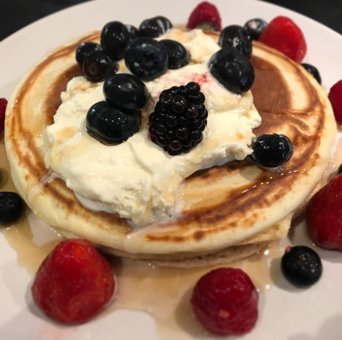 Fluffy American style pancakes